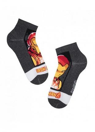 Носки мужские diwari marvel (065) 17с-141спм укороченные 25 (40-41), темно-серый