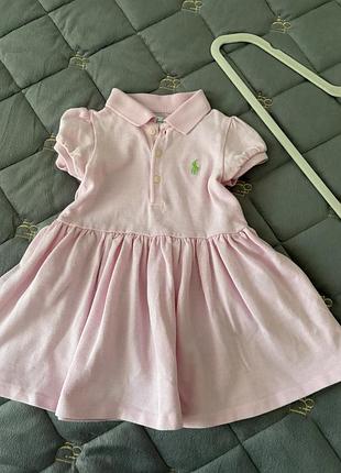 Рожева сукня-поло ralph lauren