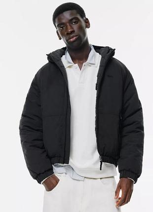 Куртка pull bear stwd ripstop 19598 black