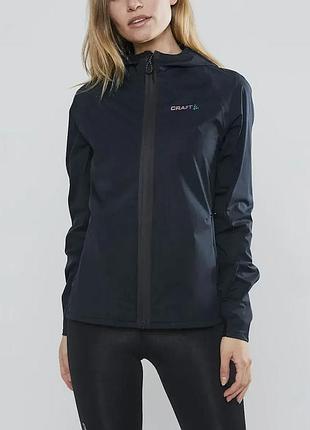 Куртка жіноча для бігу craft hydro jacket w black розмір int-s
