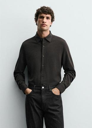 Сорочка zara 19508 mink brown