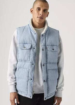 Жилет levis с мехом 19745 blue