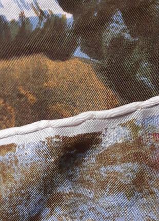 Jaeger 100% шелк платок италия актуальный рисунок5 фото