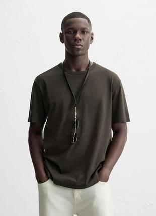 Футболка zara 19539 dark brown
