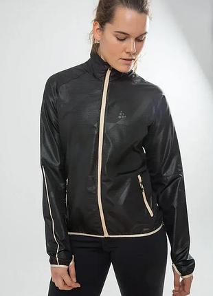 Куртка жіноча для бігу craft eaze jacket w black розмір int-s