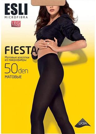 Колготки женские esli fiesta 50 den new 2/s, marrone