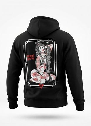 Милитари худи trenash sunset black дл6440