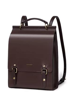 Шкіряний рюкзак коричневого кольору