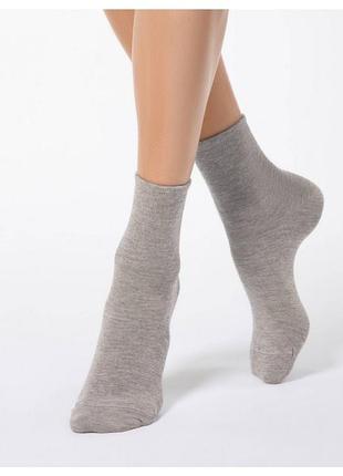 Носки женские levante l0225s (000) ангора однотонные 23 (36-37), grey-beige