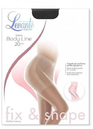 Колготки женские levante body line 20 den 4/l, nero