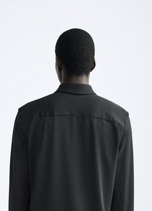 Рубашка zara эластичная 4201/570 black 5