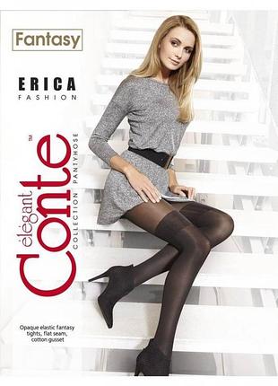 Колготки женские conte fantasy erica 4, grafit
