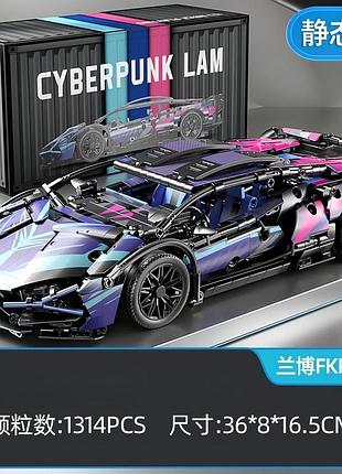 Конструктор машинка технік lamborghini sian fk937 на 1280 деталей у масштабі 1:14 ламборджині fkp 37 магія у