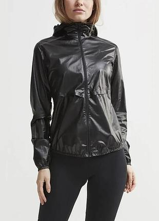 Куртка жіноча для бігу craft nanoweight hood jacket w black розмір int-m