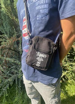 Сумка stussy чорний магія у нас