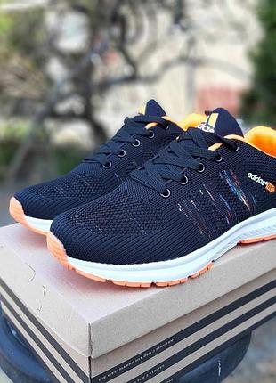 Adidas neo чёрные с оранжевым