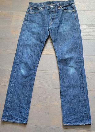 Джинсы мужские levis 501 оригинальные синие w32 l34 идеальное состояние
