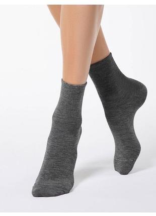 Носки женские levante l0225s (000) ангора однотонные 25 (38-39), dark grey