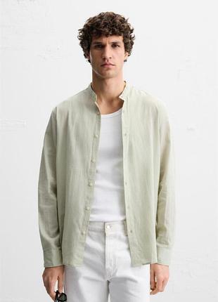 Сорочка zara жатка 19640 khaki