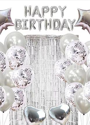 Фотозона набір повітряних куль на день народження happy birthday магія у нас