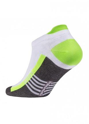Носки мужские diwari active 083 (ультракороткие, с язычком) 29 (44-45), темно-серый-салатовый