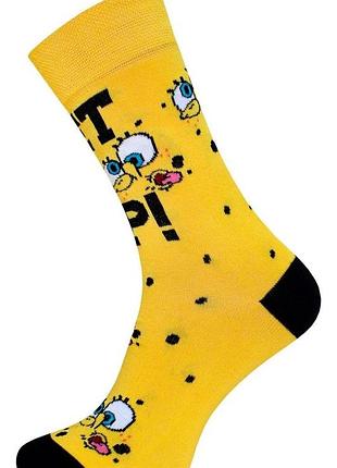 Шкарпетки брестські spongebob 4203 (037) 25-27 (40-43), яскраво-жовтий