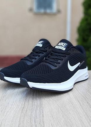 Nike flyknit lunar 3 чёрные на белой