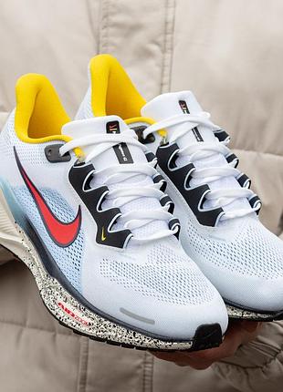 Мужские кроссовки nike air zoom pegasus 41 white blue 40-41-42-43-44-45