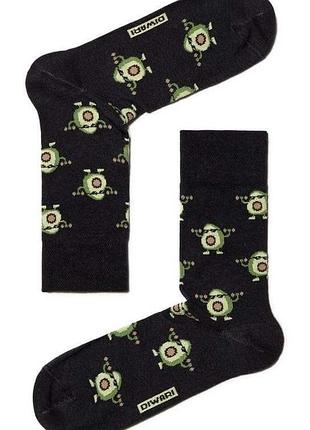 Носки мужские diwari happy (080) 25 (40-41), черный