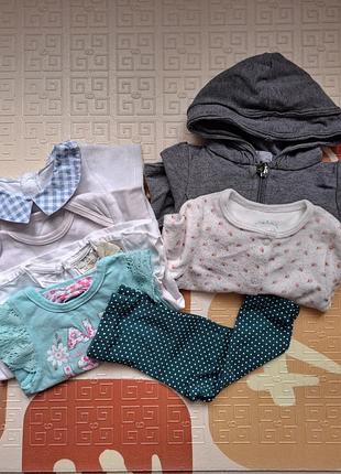Лот одягу на дівчинку 74 см 6-9 місяців george, zara, tu