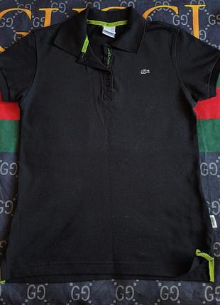 Оригинальная футболка поло бренд lacoste унисекс