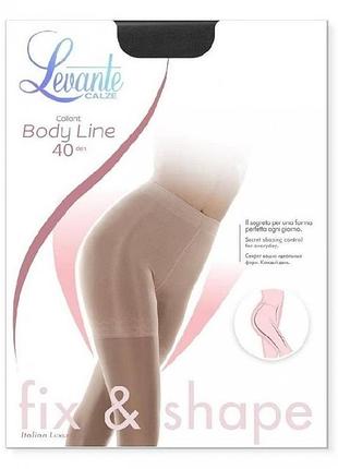 Колготки женские levante body line 40 den 4/l, nero