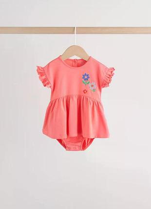 Боді-сукня дитяча next baby h78701/2 для дівчинки короткий рукав (74;80)