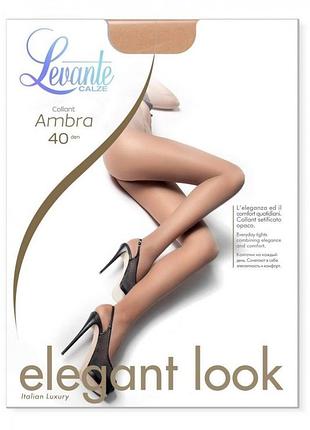Колготки женские levante ambra 40 den 3/m, nero