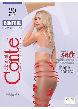 Колготки женские conte control 20 den 2/s, shade
