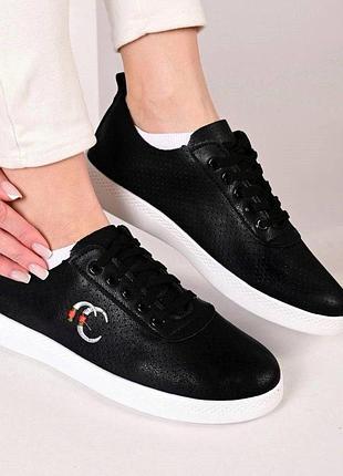 Мокасины женские fashion 36 черные