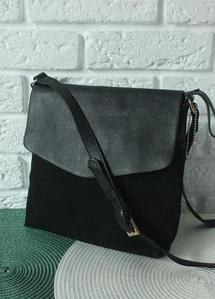 Стильная сумка accessorize. натуральная кожа