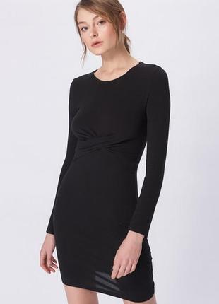 Черное новое платье bershka