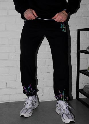 Мужские спортивные штаны с принтом staff clo heart & fire reflective