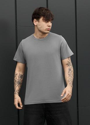 Мужская однотонная футболка staff gray basic