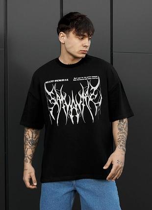 Мужская качественная футболка staff perfect moment reflective oversize