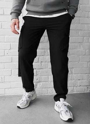 Мужские легкие штаны staff cargo ter black