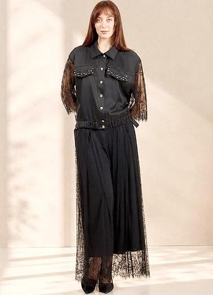 Костюм женский dishe черный кружевной. l
