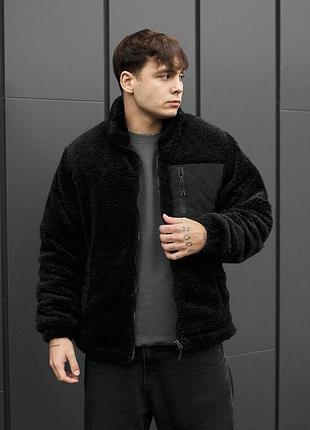 Чоловіча демисезонна хутряна куртка staff mo black
