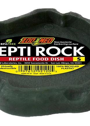 Миска zoomed repti rock food dish для корма для рептилий, s - 14 x 12,5 x 2,5 см