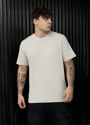 Чоловіча футболка класичного крою staff sa light beige