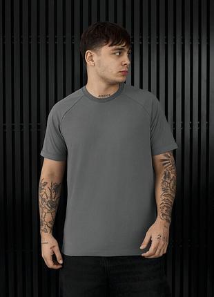 Чоловіча футболка з підкатами на рукавах staff dark gray