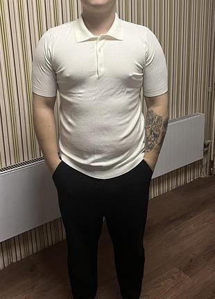 Поло чоловіче біле