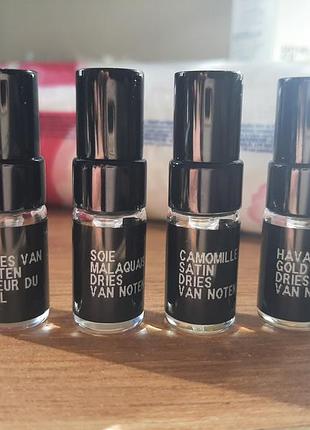 Набір парфумів dries van noten - fleur du mal /soie malaquais / camomille satin / havana gold