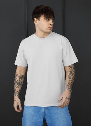 Мужская футболка однотонная staff light gray